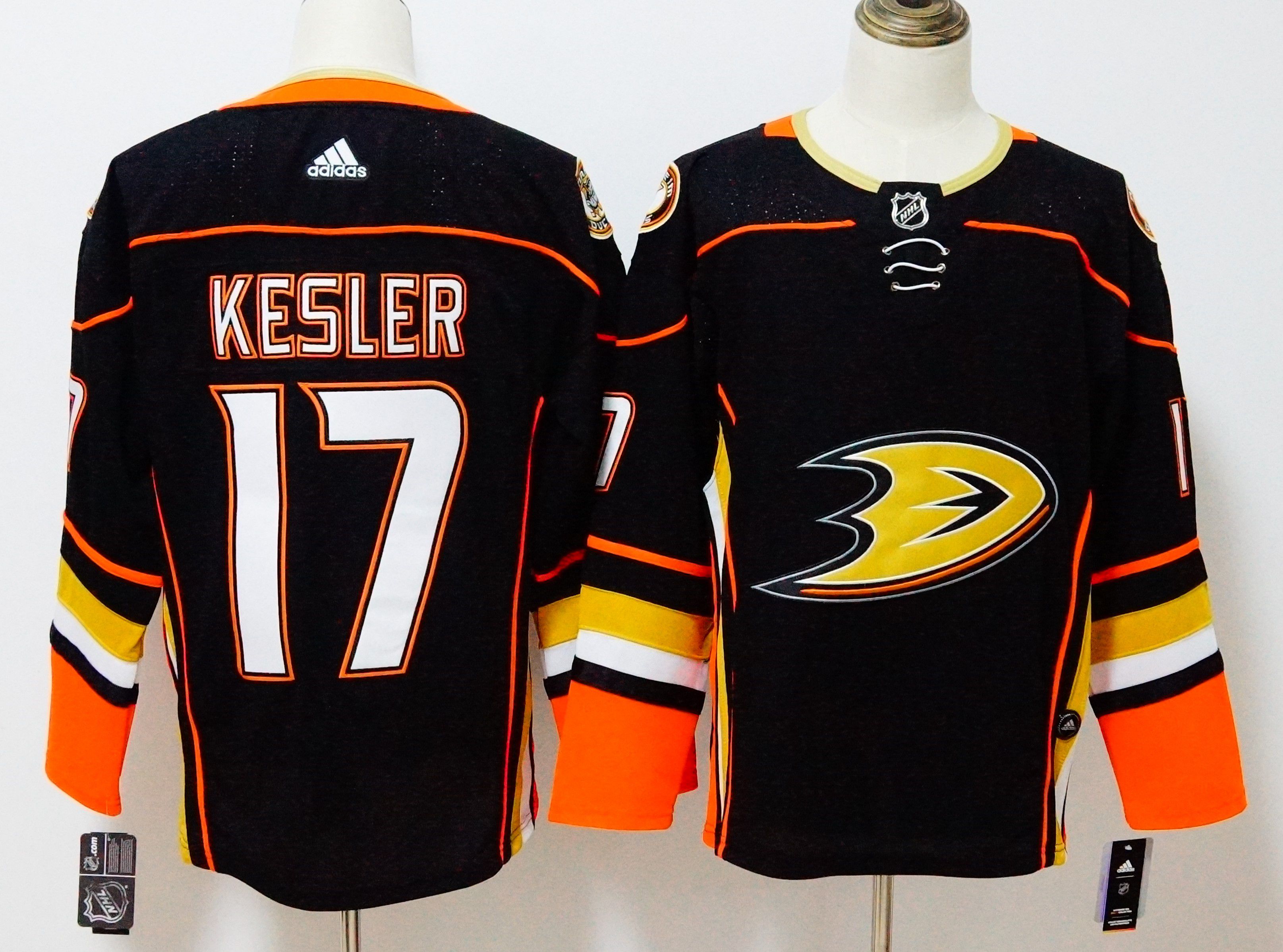 Men Anaheim Ducks #17 Kesler Black Hockey Stitched Adidas NHL Jerseys